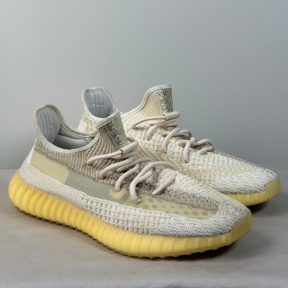 Adidas Yeezy Boost 350 V2 Natural FZ5246 Mens Sneakers Cream Beige Size 10.5
